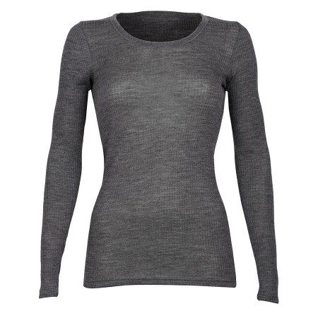 Shirt long sleeved, wool, grey (36-44)