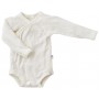 Body long sleeved, wrap around, wool, natural (40-60)