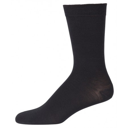 Socks, wool/silk, black (41-48)