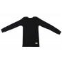 Shirt lange mouw, wol, zwart  (122-152)
