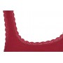 Hemd, wol/zijde met kantje, rood (XS-L)
