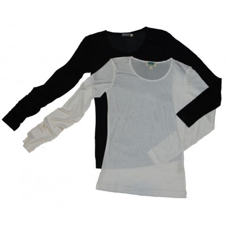 Shirt long sleeved, organic silk (S-XL)