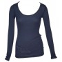 Shirt long sleeved, wool, blue (XS-2XL)