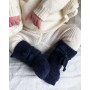 New born socks, wool, blue
