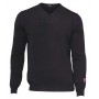 Sweater, merino wool, black (S-2XL)