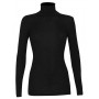 Shirt long sleeved with turtleneck, wool, black (36-46)