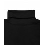 Shirt lange mouw met kol, wol, zwart (36-46)
