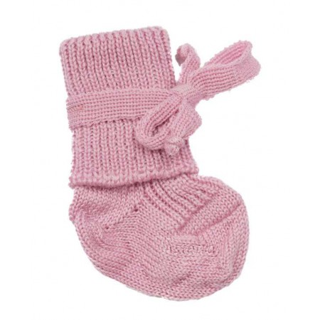 New born socks, wool, pink