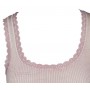 Hemd, wol/zijde met kantje, coral pink (XS-M)