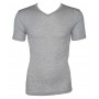 Shirt short sleeved, wool/silk, grey (S-XXL)