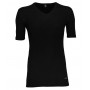 Shirt korte mouw, merinowol, zwart (4-8)