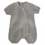 Summer play suit, wool, pebble grey (50-68)