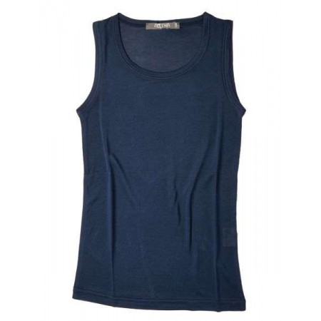Undershirt, organic silk, navy (110-164)