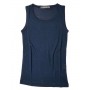 Undershirt, organic silk, insignia blue (110-164)