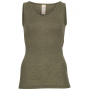 Undershirt, wool/silk, olive (34-48)
