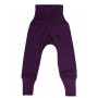 Legging, wool/silk, purple heart (50-92)