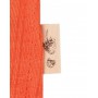 Romper lange mouw, wol/zijde, red orange (62-92)