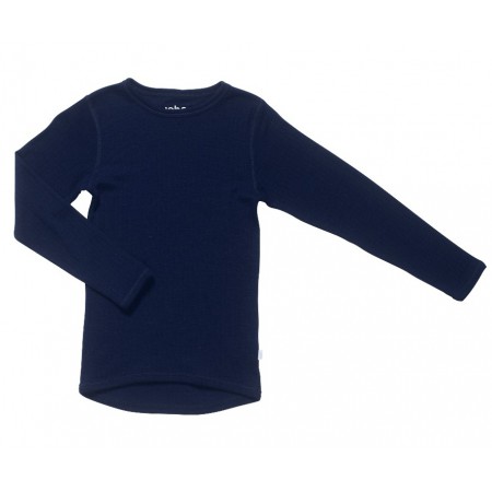 Vest long sleeved, wool, blue (90-150)