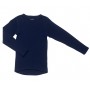 Vest long sleeved, wool, blue (90-150)