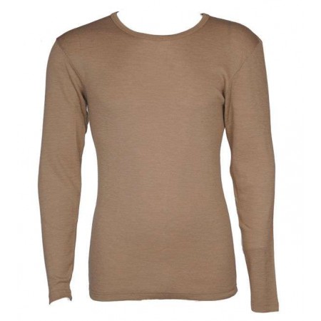 Shirt long sleeved, wool/silk, candied ginger (S-XL)