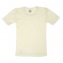Vest short sleeved, wool/silk, natural (92-176)