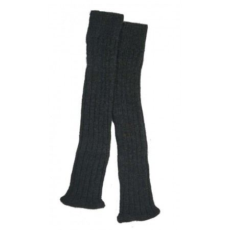 Leg warmers, wool, anthracite