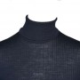 Shirt long sleeved, wool/silk with turtle neck, night (XS-XL)