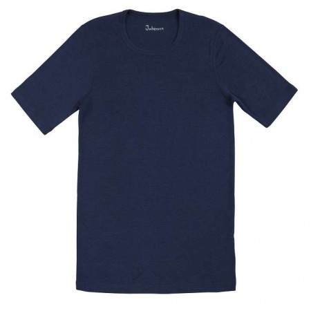 Shirt short sleeved, wool, blue (S-XXL)