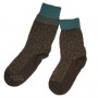 Socks, wool, icecristal brown/sea blue (36-41)