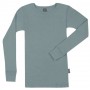 Shirt lange mouw, wol, stone blue (98-152)