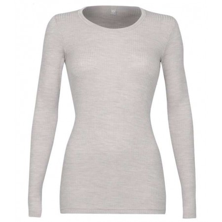 Shirt long sleeved, wool, light grey (36-46)