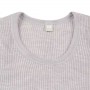 Shirt lange mouw, wol, licht grijs (36-46)