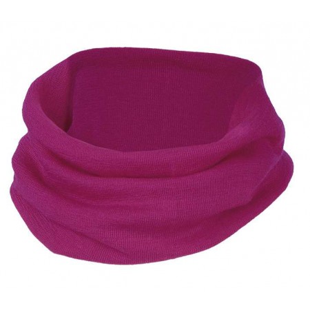 tube scarf, wool/silk, raspberry (one size)