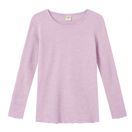 Shirt long sleeved, wool, violet ice (S-XL)