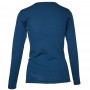 Shirt lange mouw, wol/zijde, blauw (XS-L)
