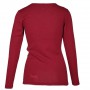 Shirt lange mouw, wol/zijde, rood (XS-L)