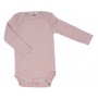 Body long sleeved, wool/silk, coral pink (50-80)