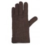 Gloves, loden wool, brown (7-9)