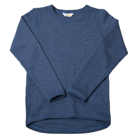 Vest long sleeved, wool, bright cobalt (90-170)
