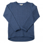 Shirt lange mouw, wol, bright cobalt (90-170)