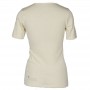 Shirt korte mouw, wol/zijde, naturel (36-46)