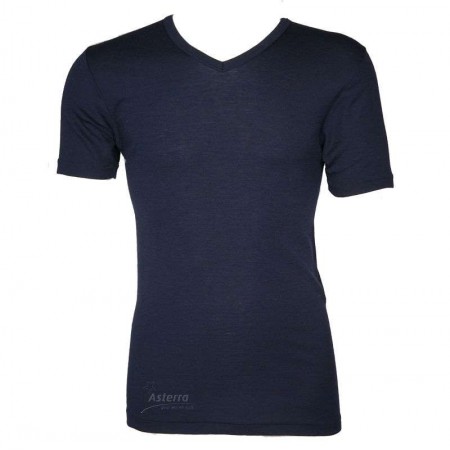 Shirt short sleeved, wool/silk, night (S-XXL)