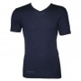 Shirt korte mouw, wol/zijde, nachtblauw (S-XXL)
