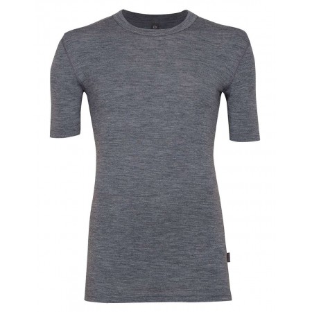Shirt short sleeved, wool, granite blue (4-8)