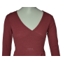 Shirt long sleeved, wool, earth red