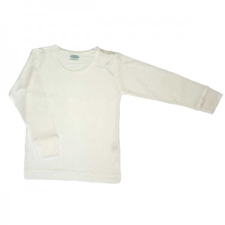 Children's vest long sleeved, organic silk (104-164)