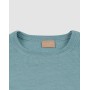 Shirt lange mouw, wol/zijde, pool blauw (98-152)