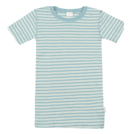 Shirt short sleeved, wool, pole blue  (98-152)