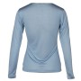 Shirt lange mouw, biologische zijde, duifblauw (S-XL)