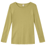 Shirt long sleeved, wool, leak green (M-XXL)
